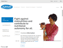 Tablet Screenshot of nutriset.fr